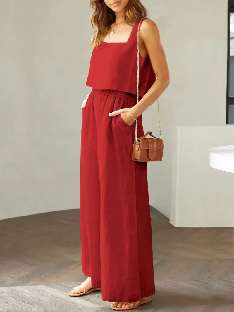 Sofia | Komfortables Damen Set aus Top und Hose - Image 3