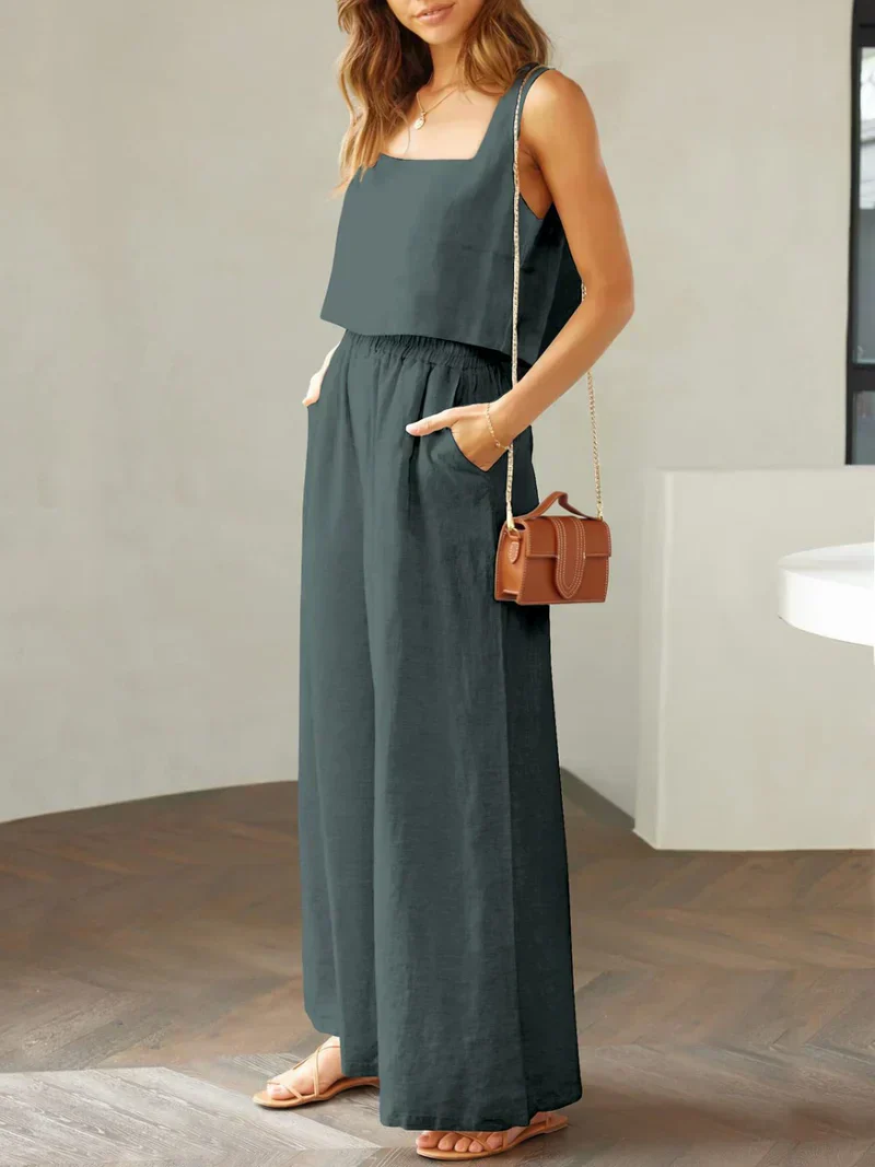 Sofia | Komfortables Damen Set aus Top und Hose - Image 9