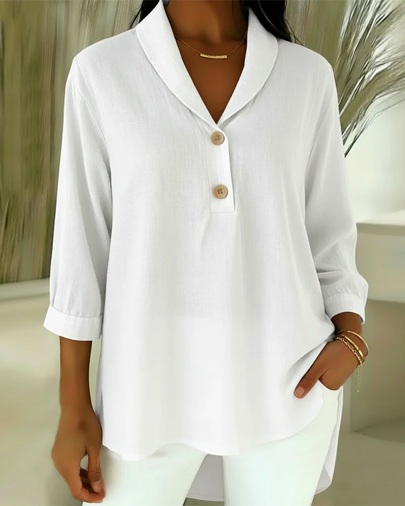 Sofie | Modische Bluse Damen V-Ausschnitt hochwertig - Image 3