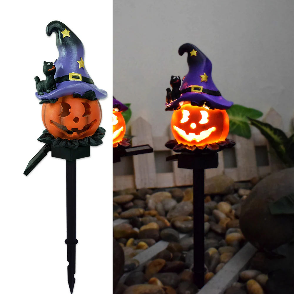 Solar Gartenbeleuchtung Kürbis LED Halloween Set - Image 14