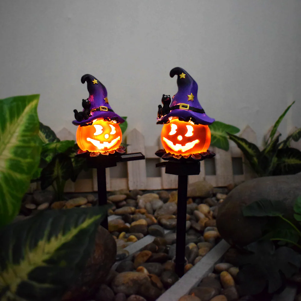 Solar Gartenbeleuchtung Kürbis LED Halloween Set - Image 7