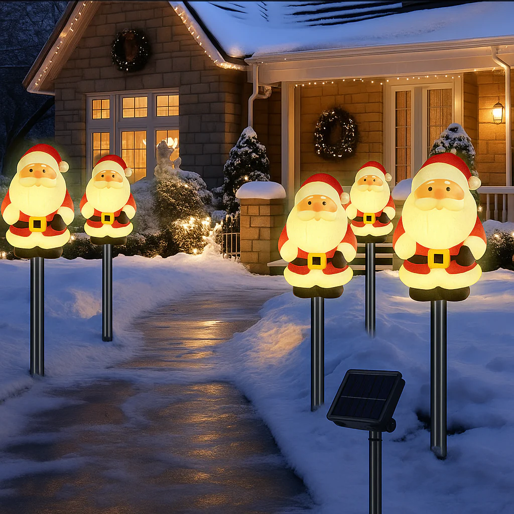 Solar Weihnachtsbeleuchtung Außen LED Licht Deko Gartenfigur - Image 16