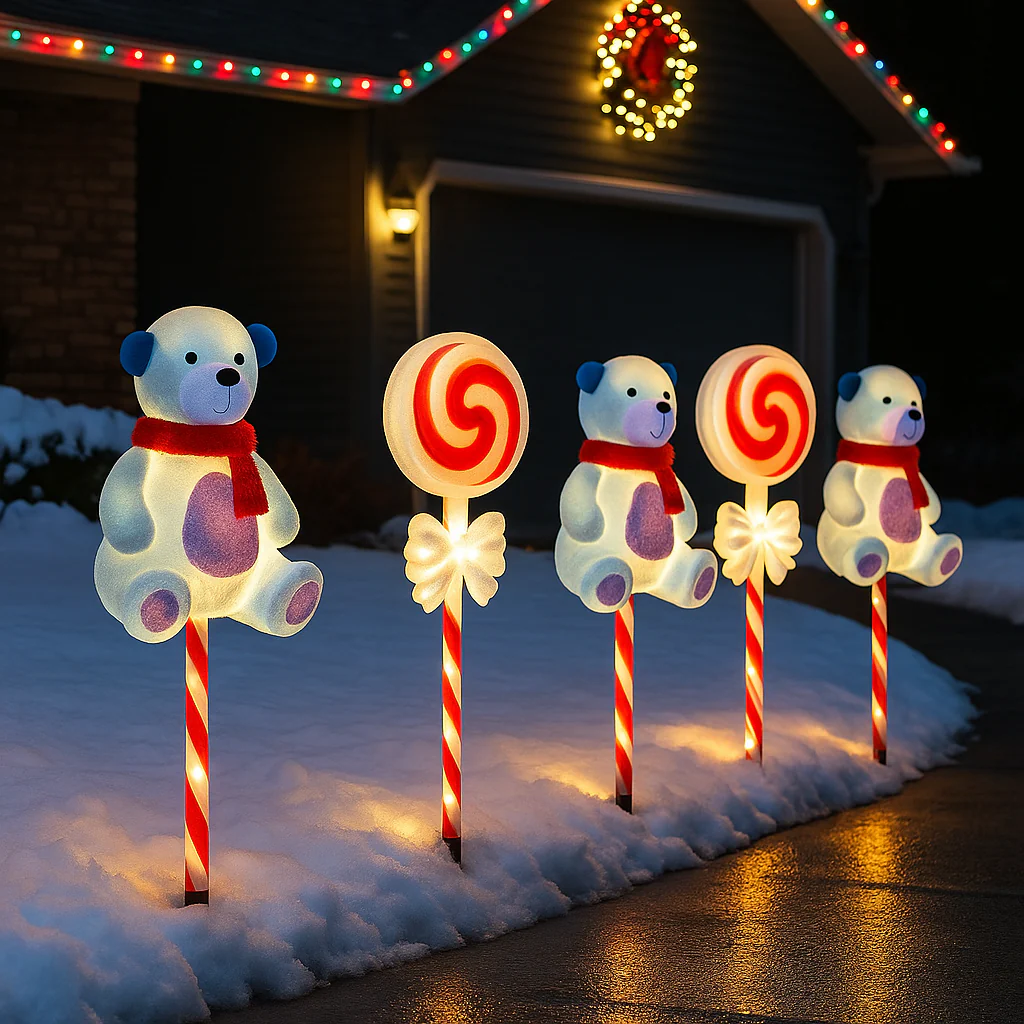 Solar Weihnachtsbeleuchtung Außen LED Licht Deko Gartenfigur - Image 17