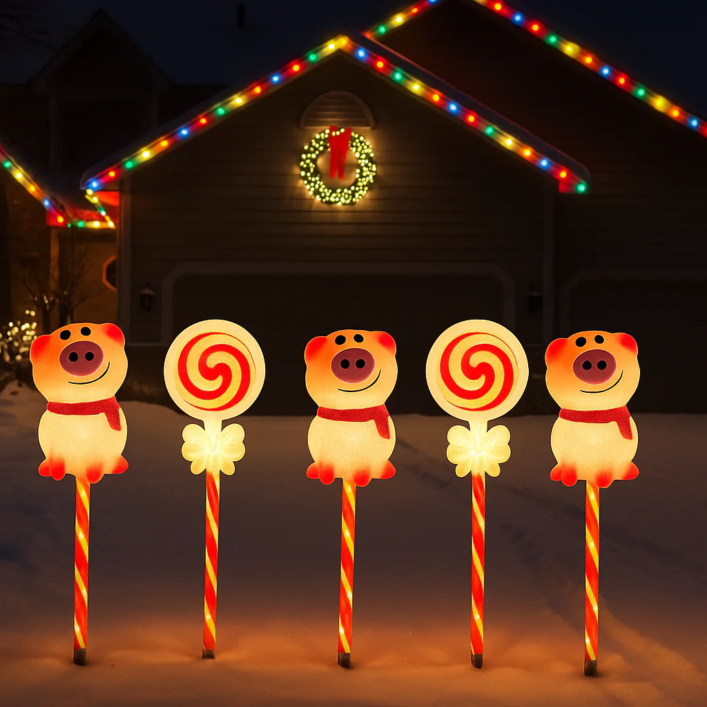Solar Weihnachtsbeleuchtung Außen LED Licht Deko Gartenfigur - Image 18