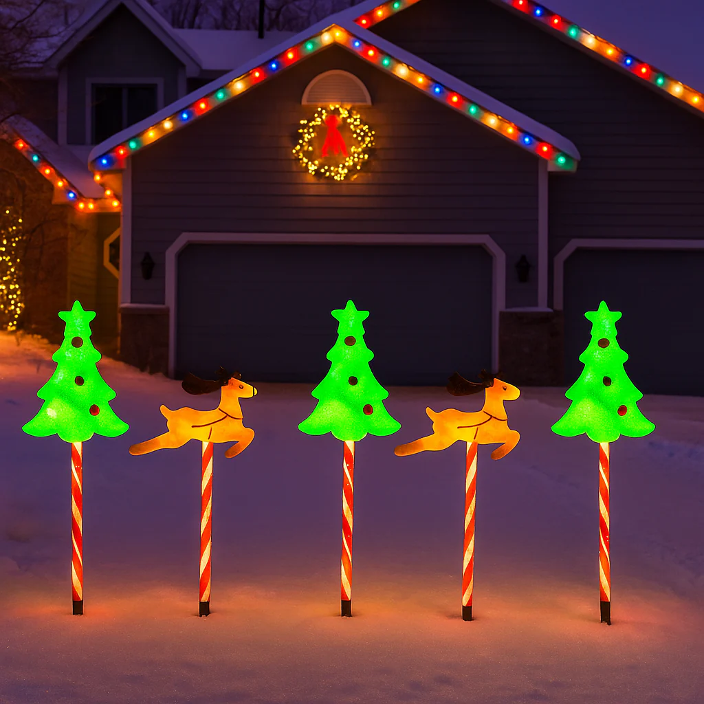 Solar Weihnachtsbeleuchtung Außen LED Licht Deko Gartenfigur - Image 19
