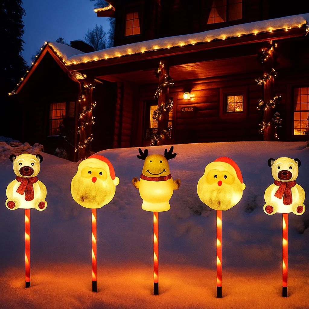 Solar Weihnachtsbeleuchtung Außen LED Licht Deko Gartenfigur - Image 24