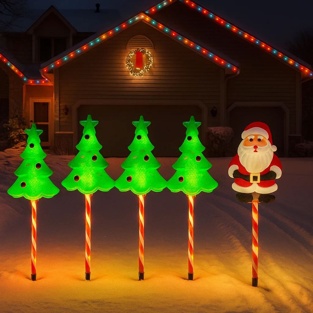 Solar Weihnachtsbeleuchtung Außen LED Licht Deko Gartenfigur - Image 25