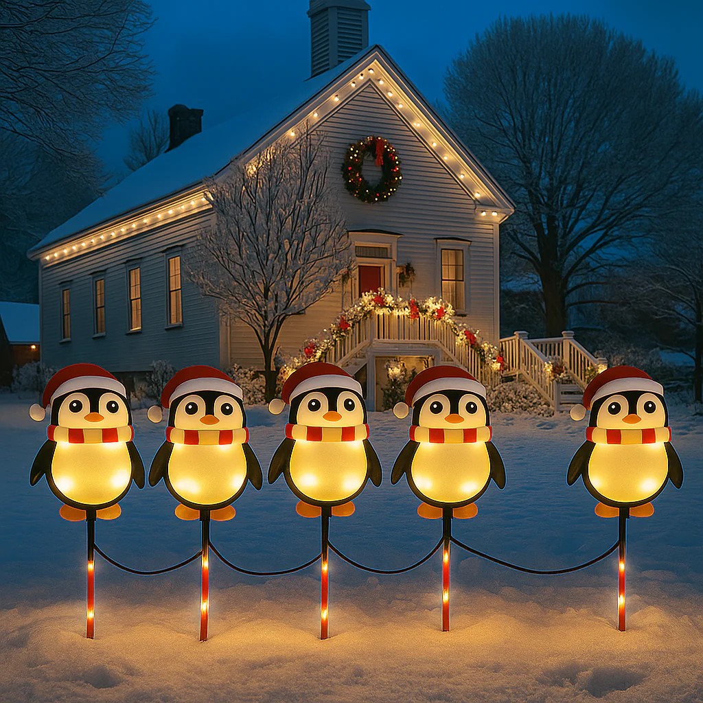 Solar Weihnachtsbeleuchtung Außen LED Licht Deko Gartenfigur - Image 5