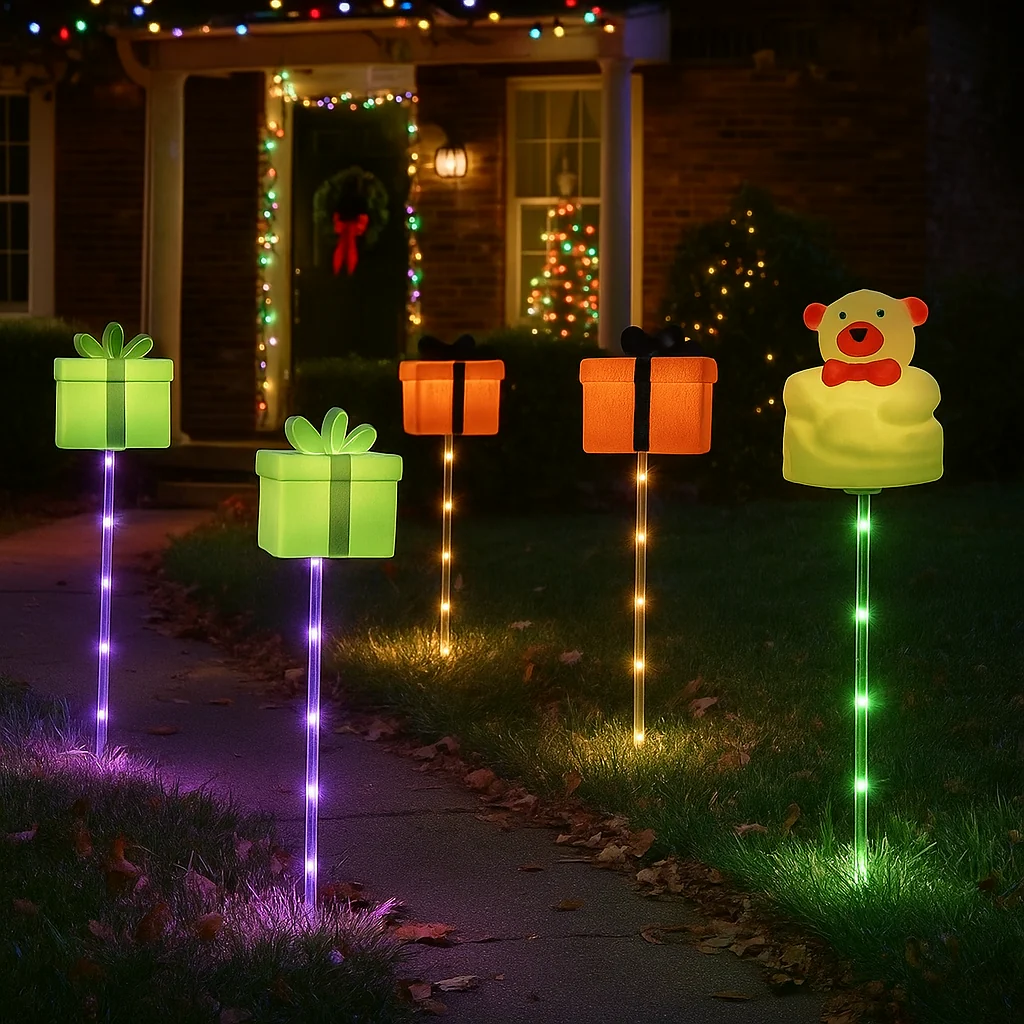 Solar Weihnachtsbeleuchtung Außen LED Licht Deko Gartenfigur - Image 8