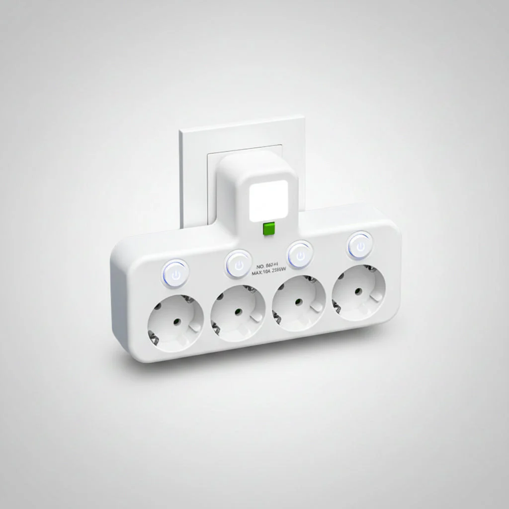 Steckdosenleiste Adapter Mehrfachdose Anschluss