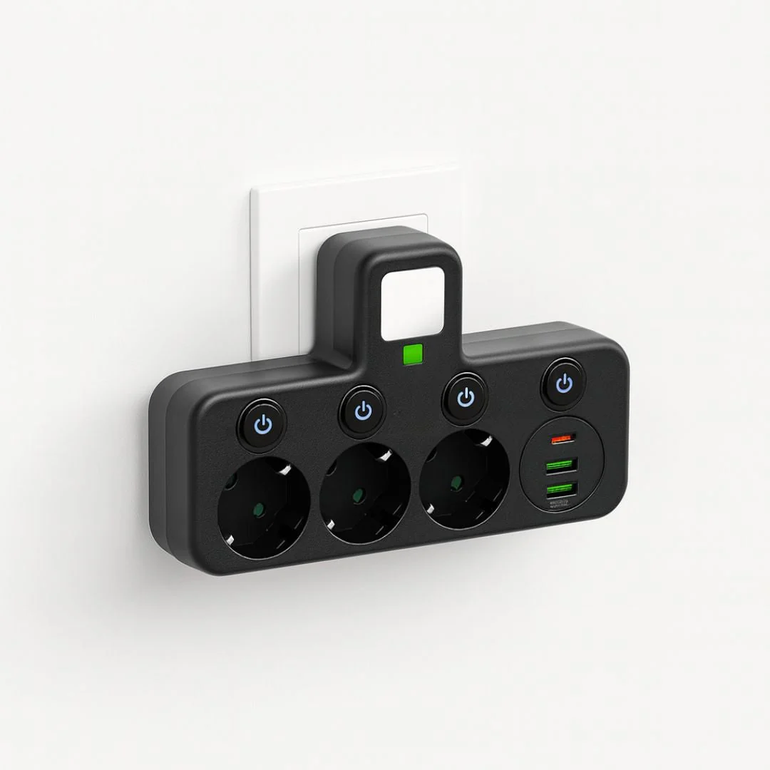 Steckdosenleiste Adapter Stromverteiler USB - Image 5