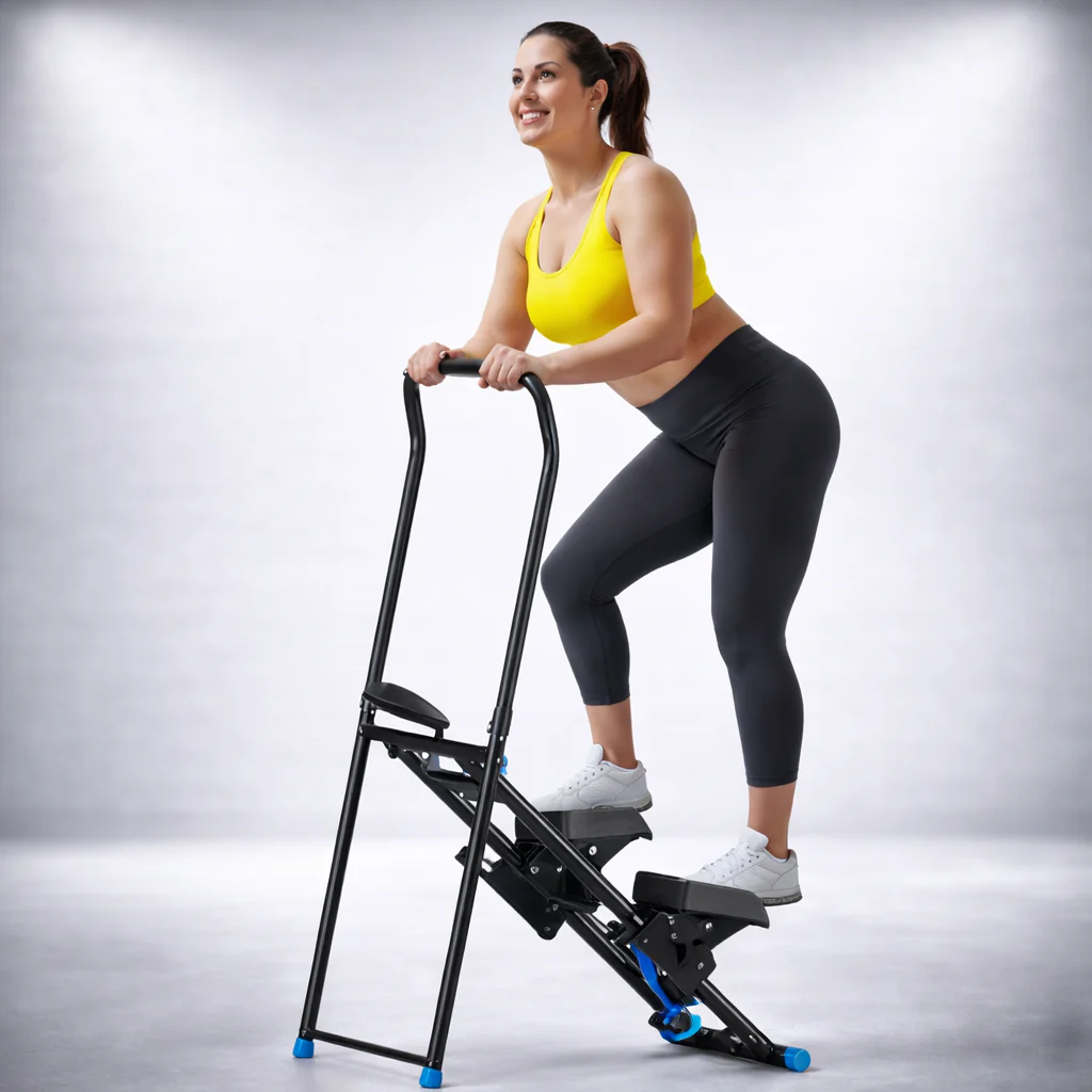 Stepper Fitnessgerät klappbar Treppensteiger Heimtraining Stahl - Image 2