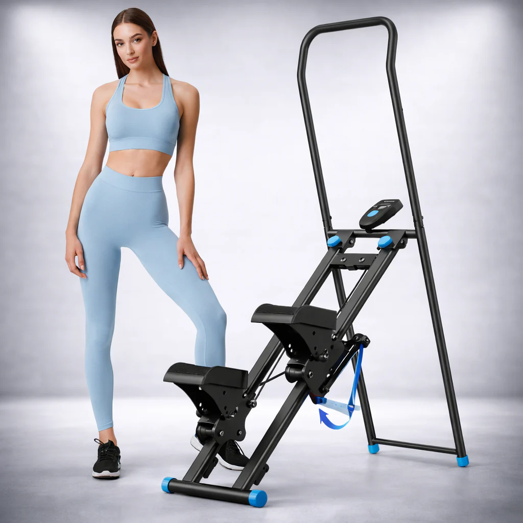 Stepper Fitnessgerät klappbar Treppensteiger Heimtraining Stahl - Image 3