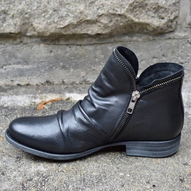 Stiefelette Damen Komfort Herbst | Modisch Reißverschluss - Image 2