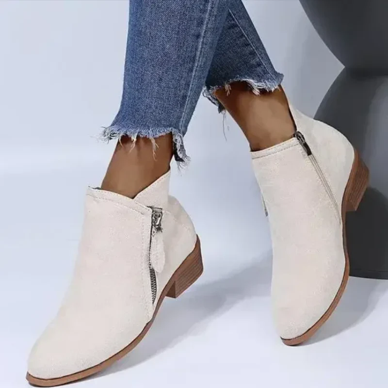 Stiefelette Damen Lederoptik Warm | Komfort Rutschfest - Image 4