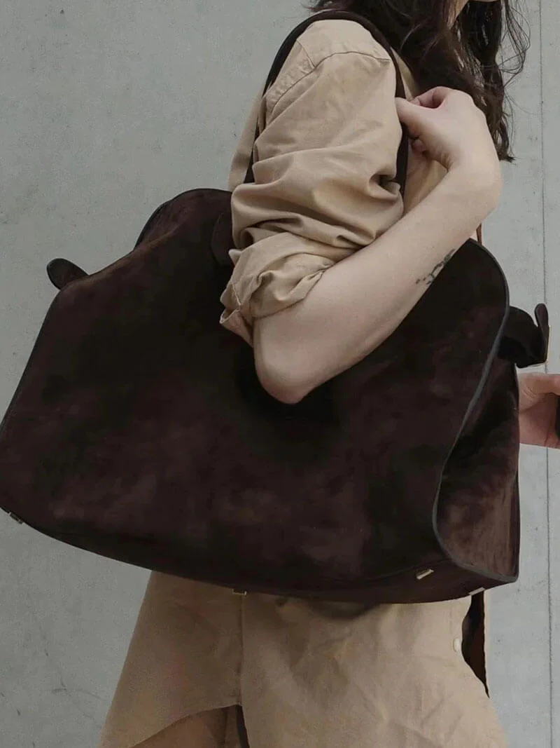 Stilvolle, große Damenhandtasche aus funktionalem veganem Leder - Image 5