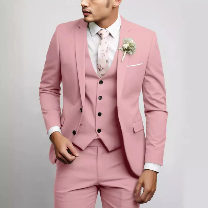 Stilvoller 3-Teiler Hochzeitsgast Anzug für Herren | Weste, Hose und Jacke - Image 5