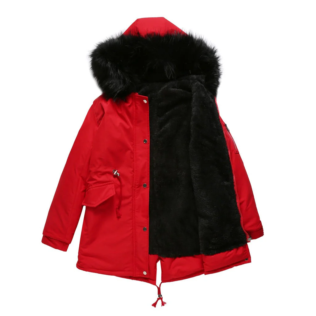 Stilvoller warmer Kunstfell-Parka mit Kapuze - Ulrika - Image 2