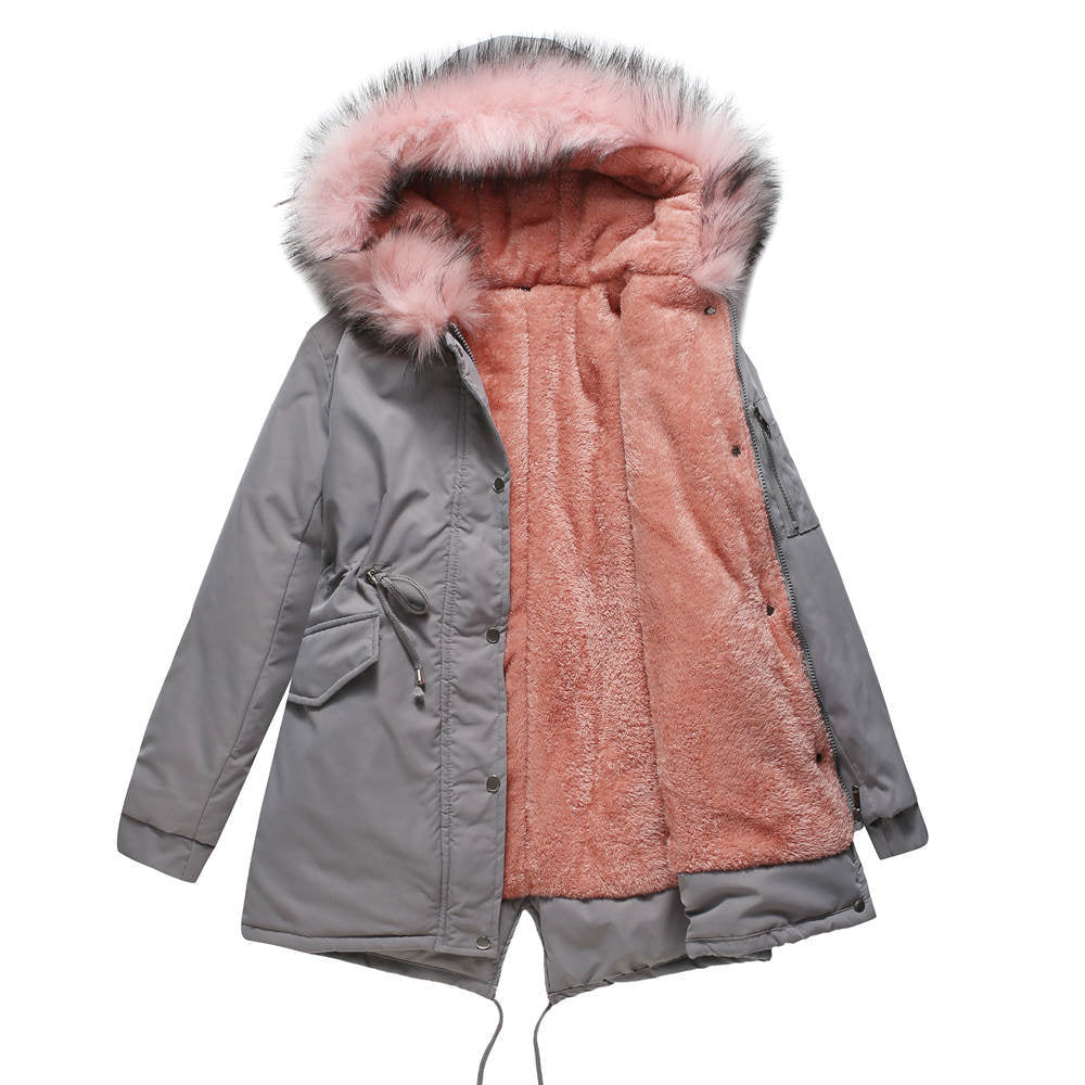 Stilvoller warmer Kunstfell-Parka mit Kapuze - Ulrika - Image 3