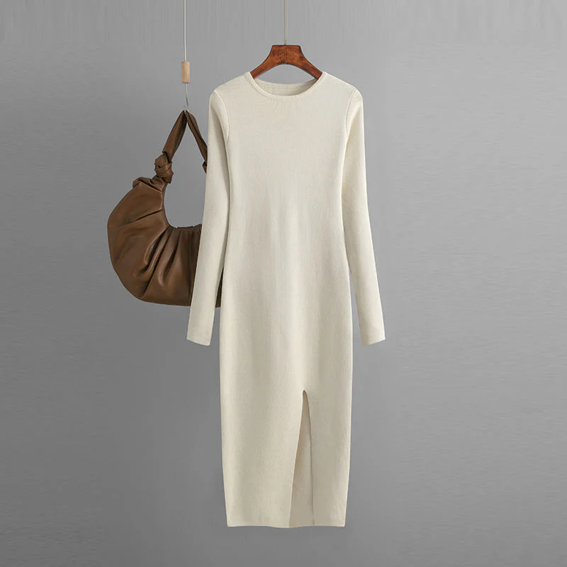 Strickkleid mit Schlitz für Damen - Image 8
