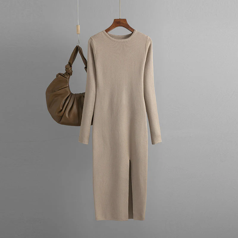 Strickkleid mit Schlitz für Damen - Image 9