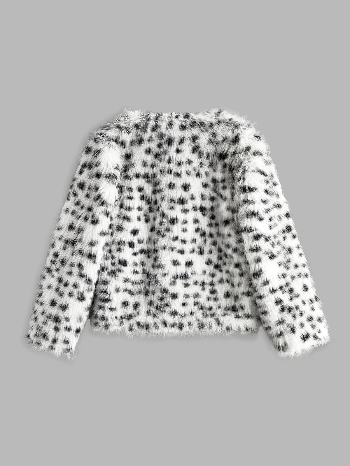 Stylische Kunstfelljacke mit Leopardenmuster – Trendig & Kuschelig