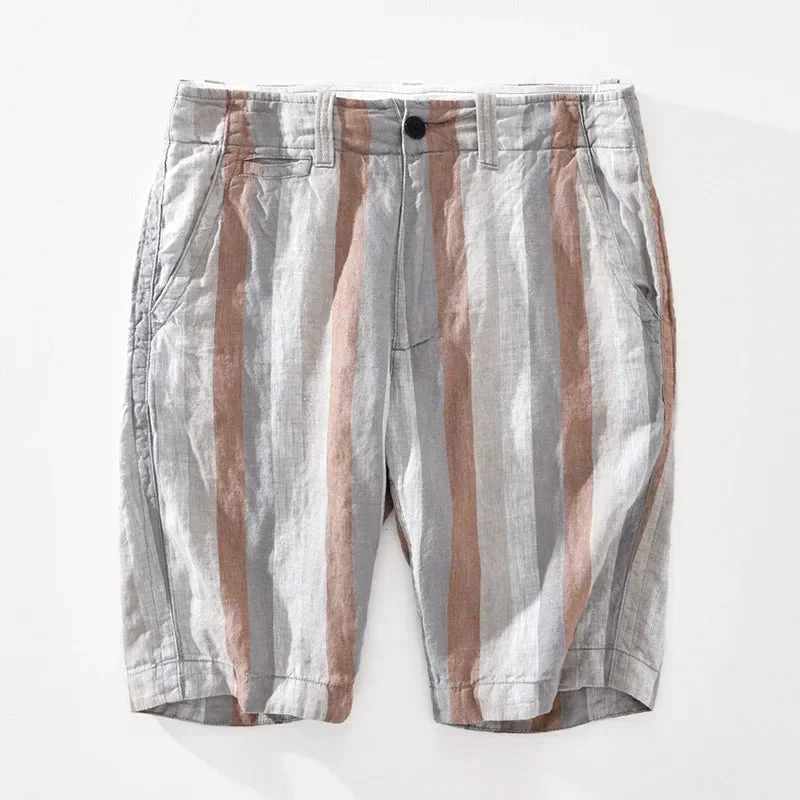 Stylische Leinen Shorts mit Kordelzug - Wolframio