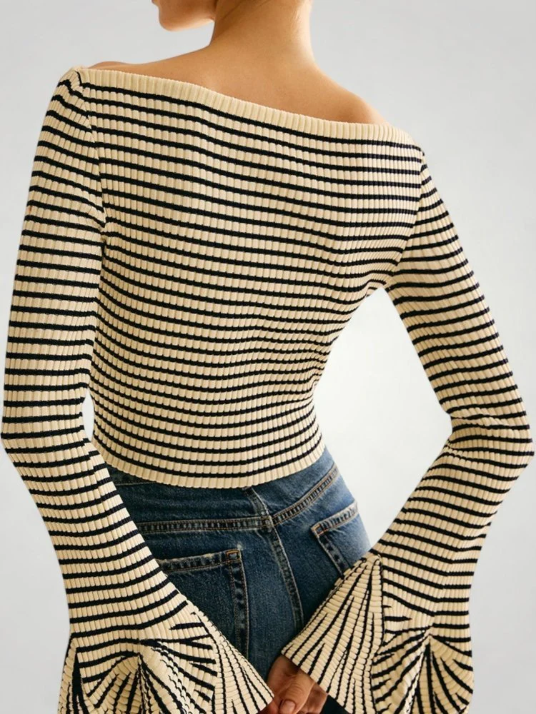 Theresa | Damen-Schulterpullover modern & elegant - Image 3