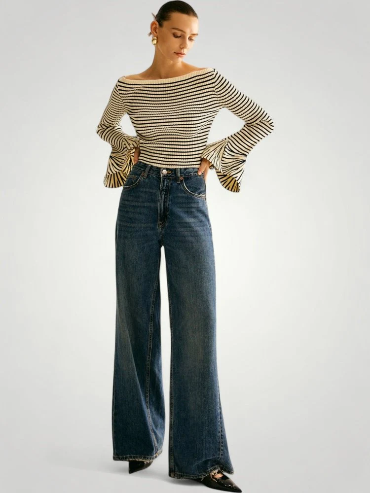 Theresa | Damen-Schulterpullover modern & elegant - Image 4