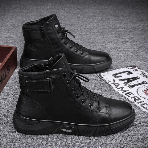 Torsten- Einzigartige schwarze Lederschuhe