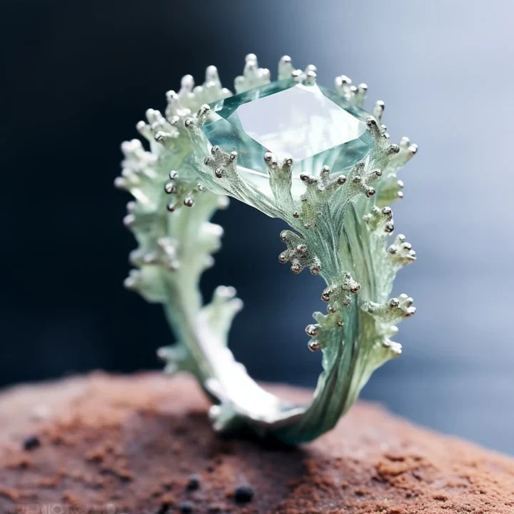 Türkis Koralle Exotischer Ring