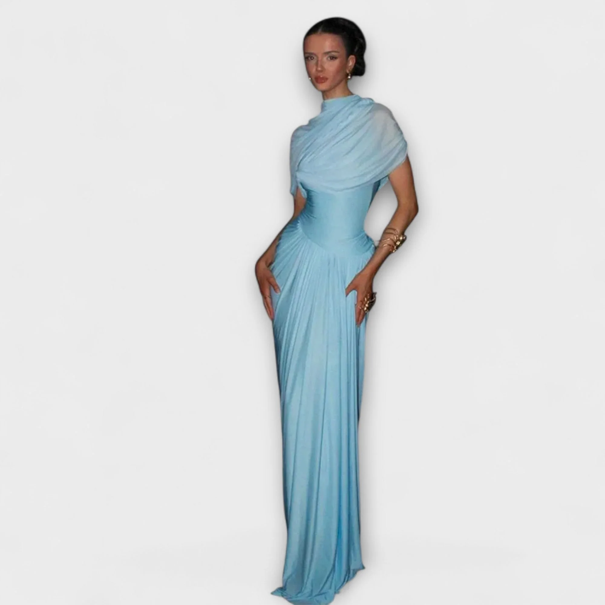 Turtleneck Long Dress