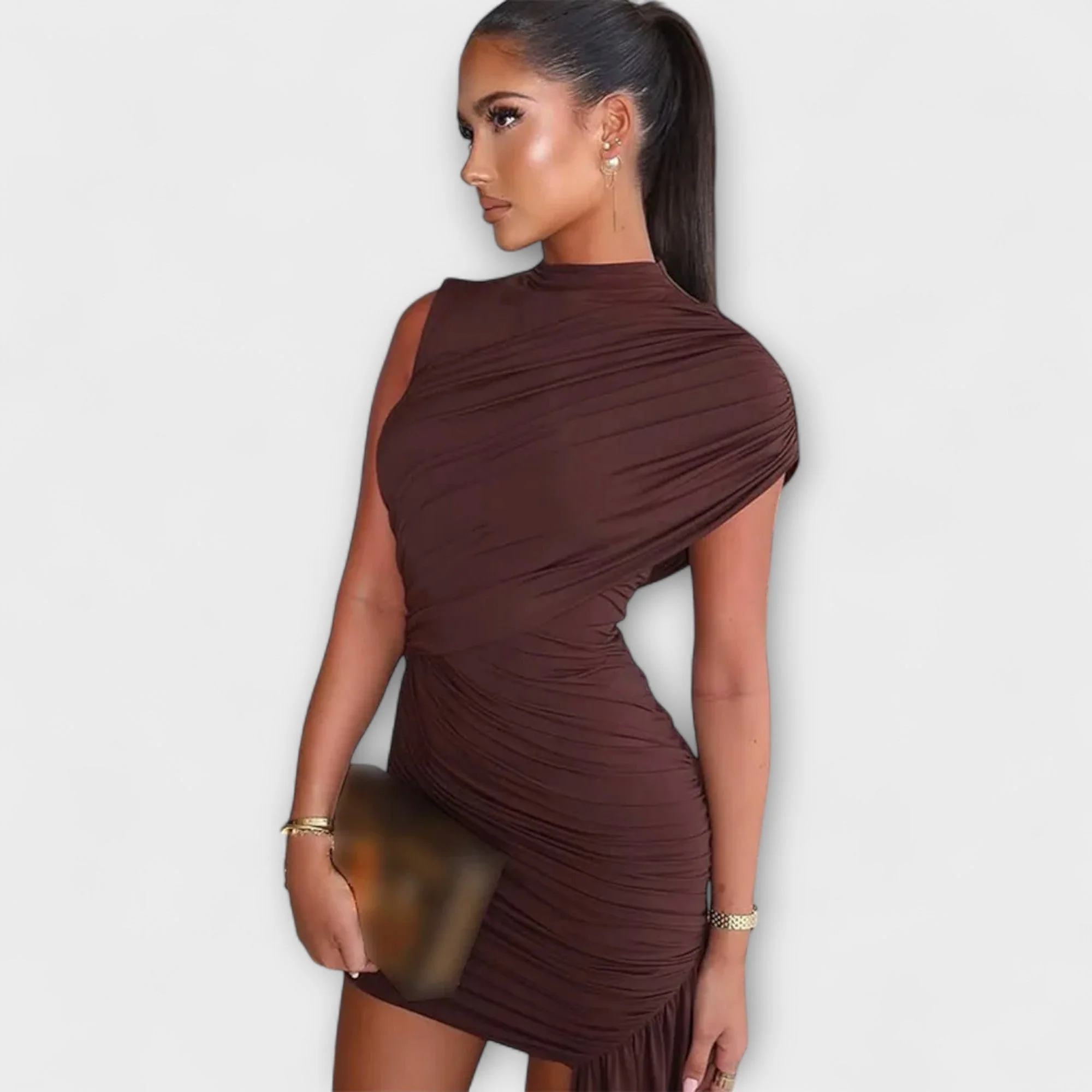 Turtleneck Long Dress - Image 6