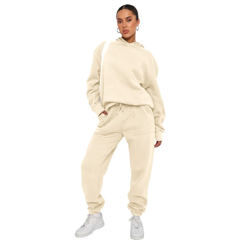 Übergroßer Kapuzenpullover und Jogger-Set für Damen - Image 5