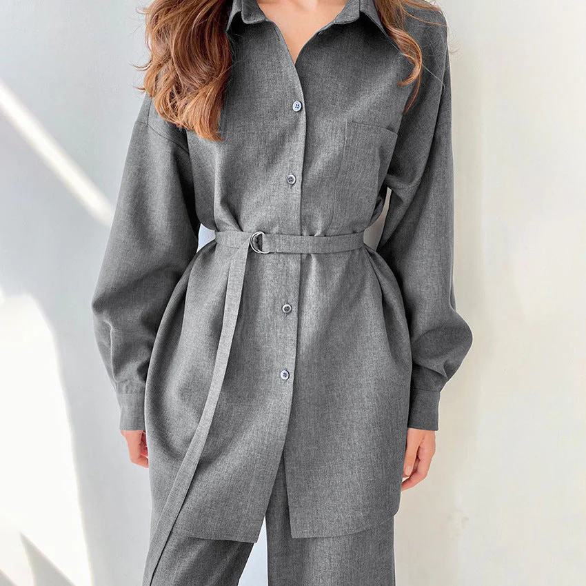 Undine- Damen Elegantes Zweiteiler Set mit leicht Blazer