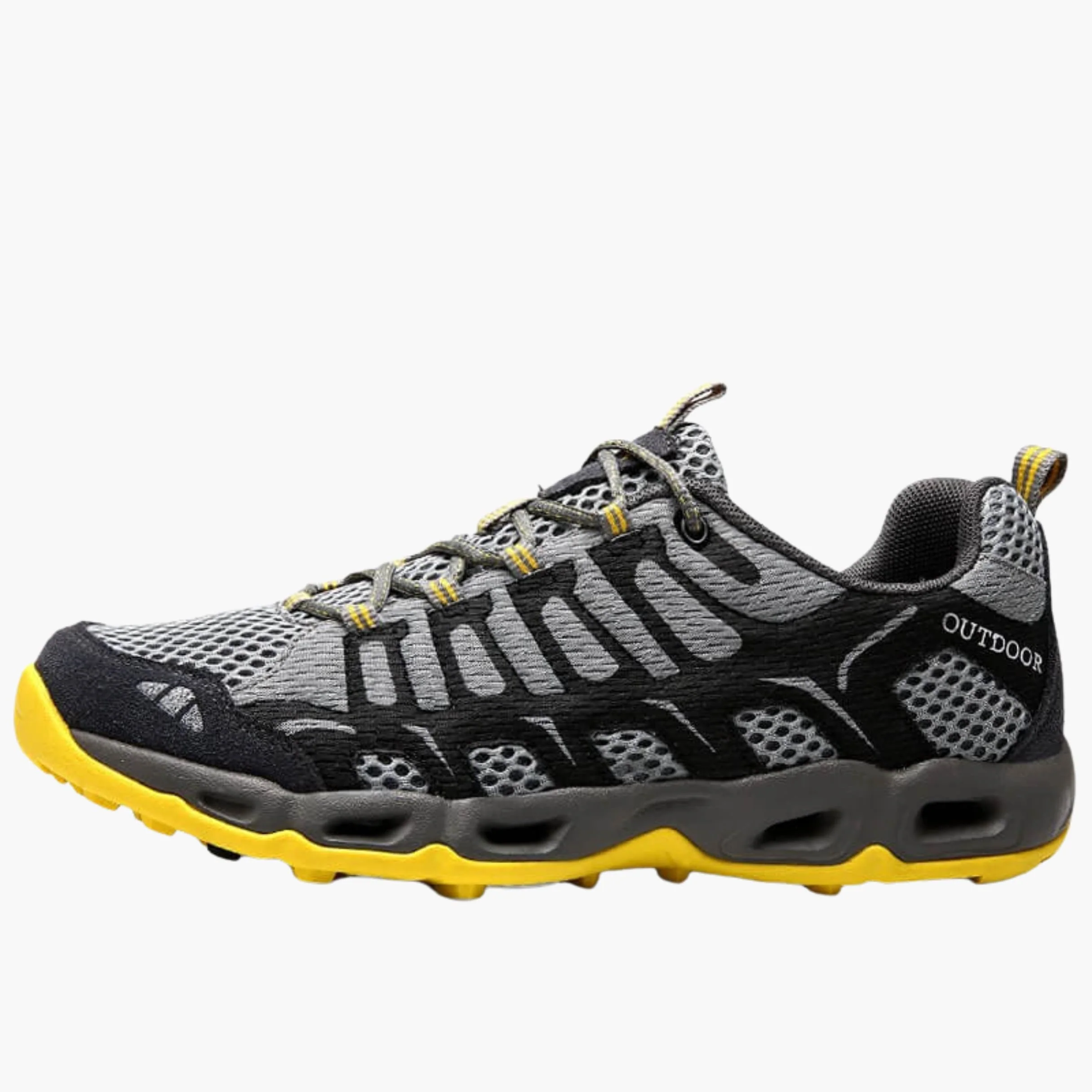 Unisex Trekking-Schuhe mit Schnürverschluss und profilierter Außensohle