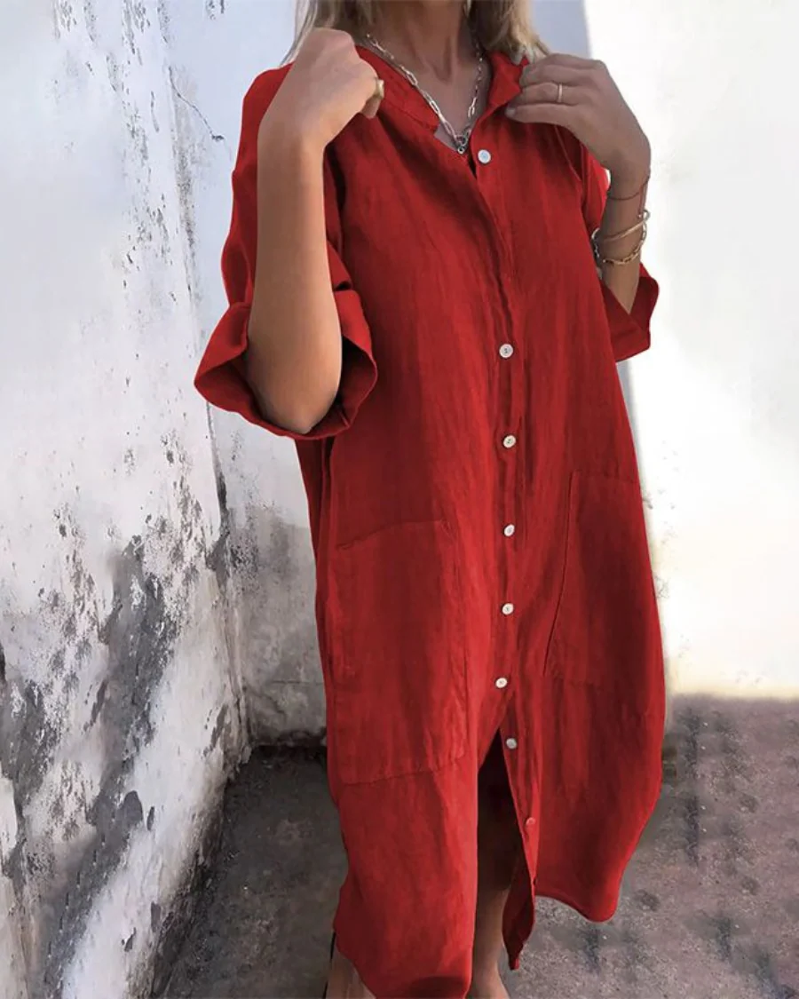 Valerie | Bohemian Shirt Dress - Image 5