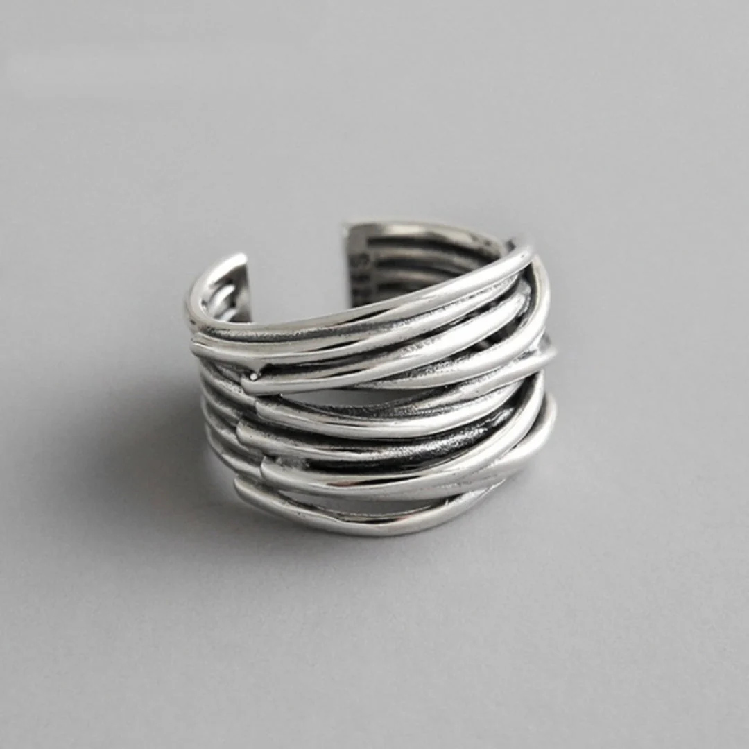 Verstellbarer Damen Ring Silber 925