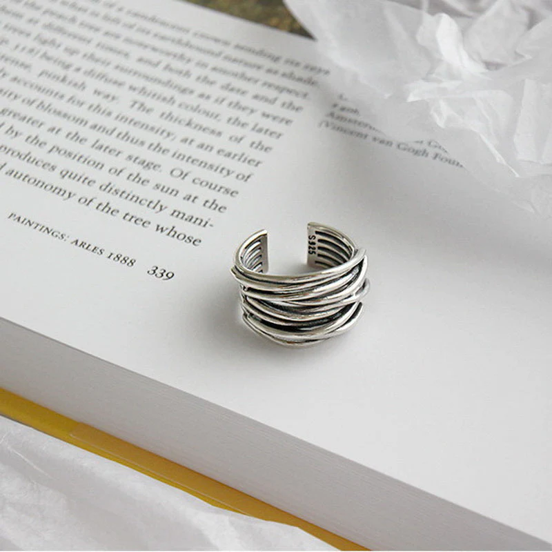 Verstellbarer Damen Ring Silber 925 - Image 3