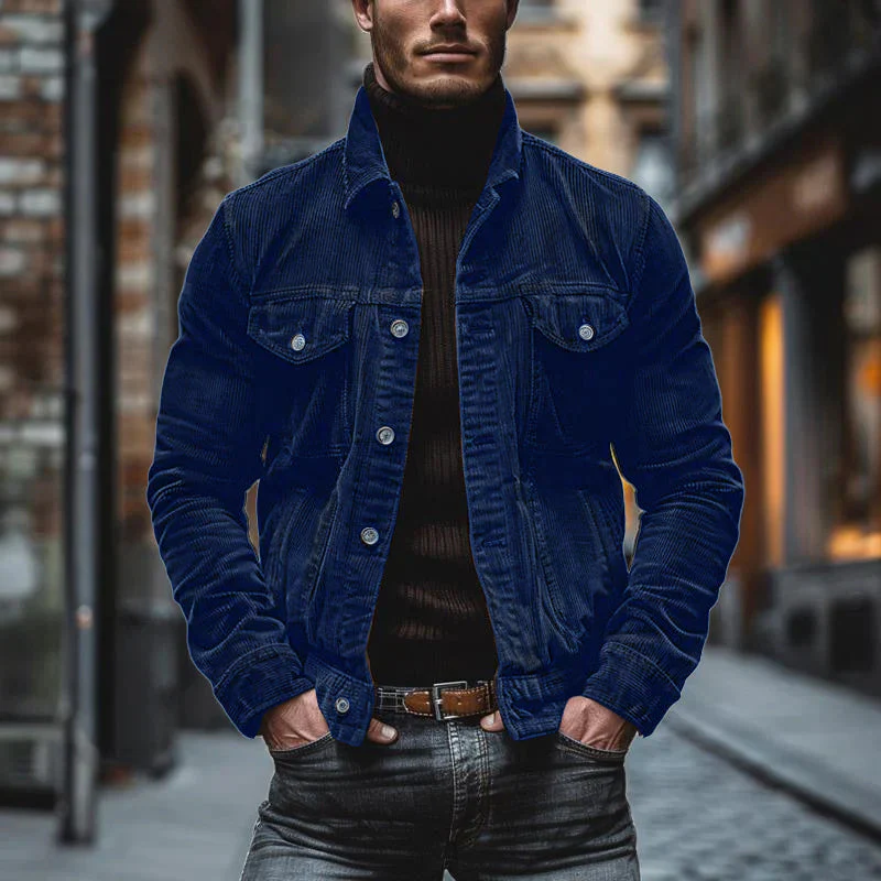 Vintage-Jacke mit Mehreren Brusttaschen für Herren - Image 5