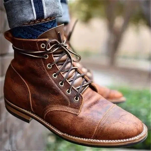 Vintage Lederstiefel für Herren