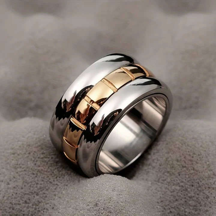 Vintage Ring aus Gold und Silber