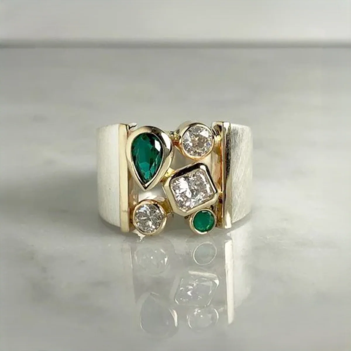Viviane – Geometrischer Design-Ring