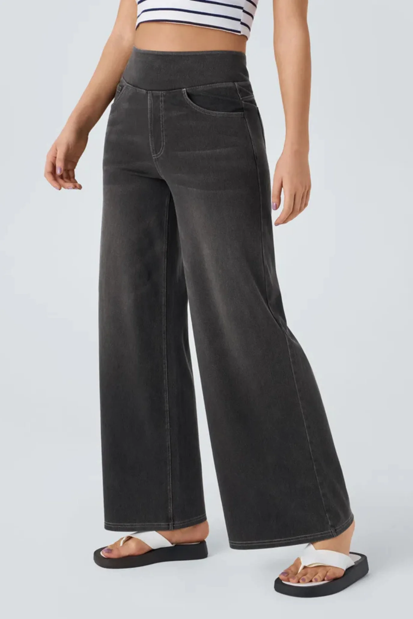 Vivien | Elegante Damen Hose mit hoher Taille Outfit - Image 2