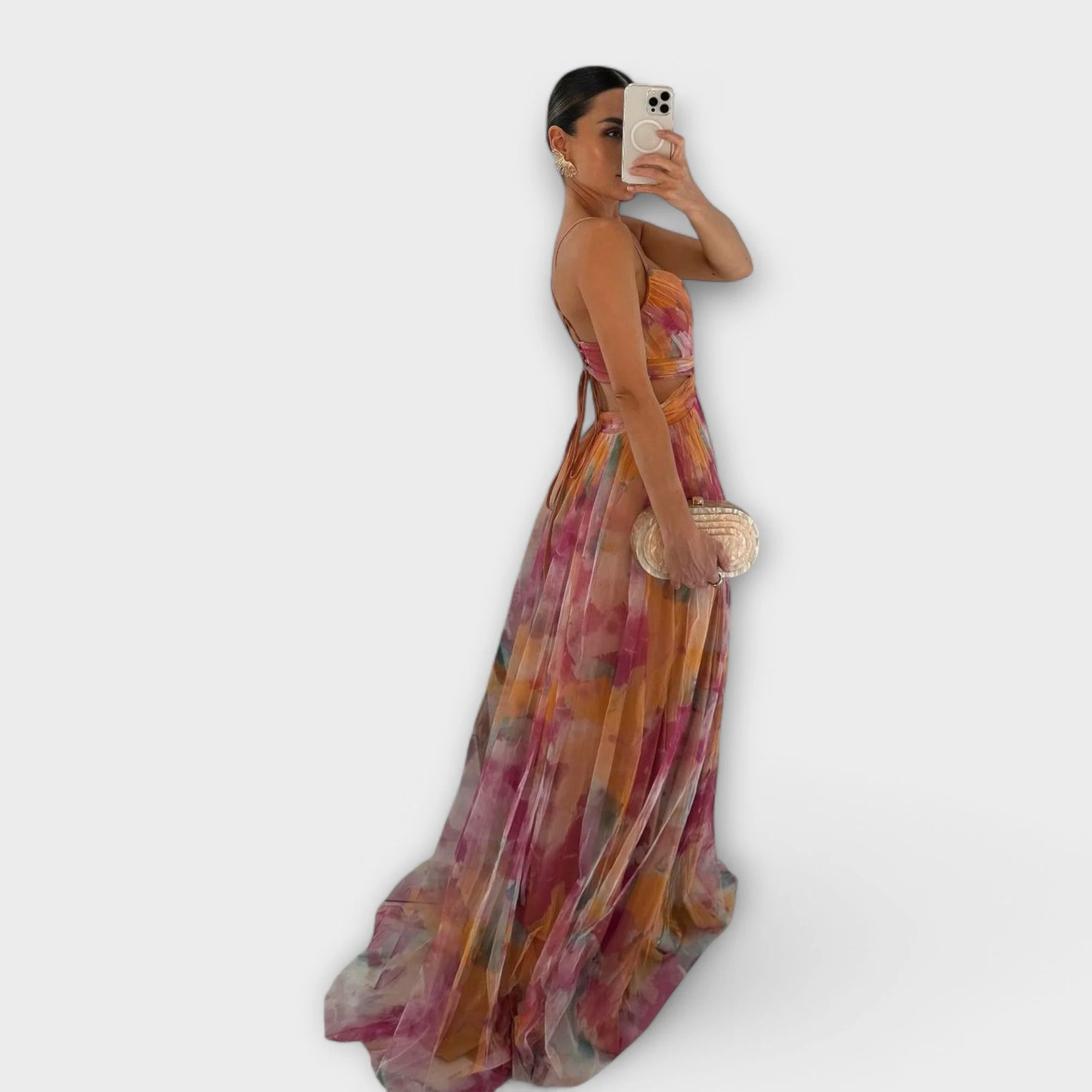 Vivien | Stilvolles Mesh Maxikleid für Frauen - Image 2