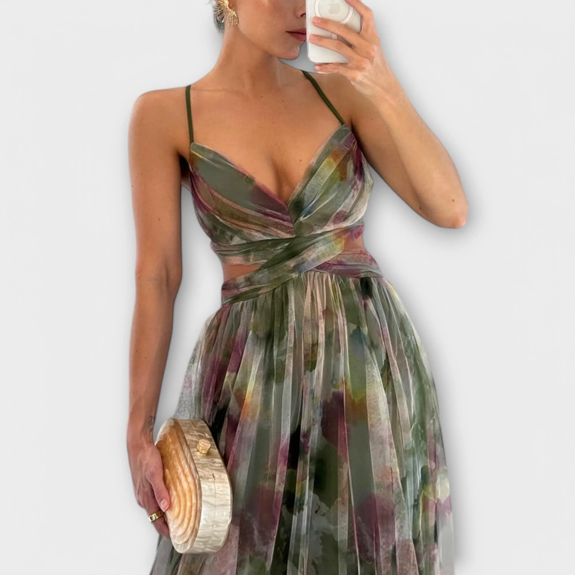 Vivien | Stilvolles Mesh Maxikleid für Frauen - Image 5