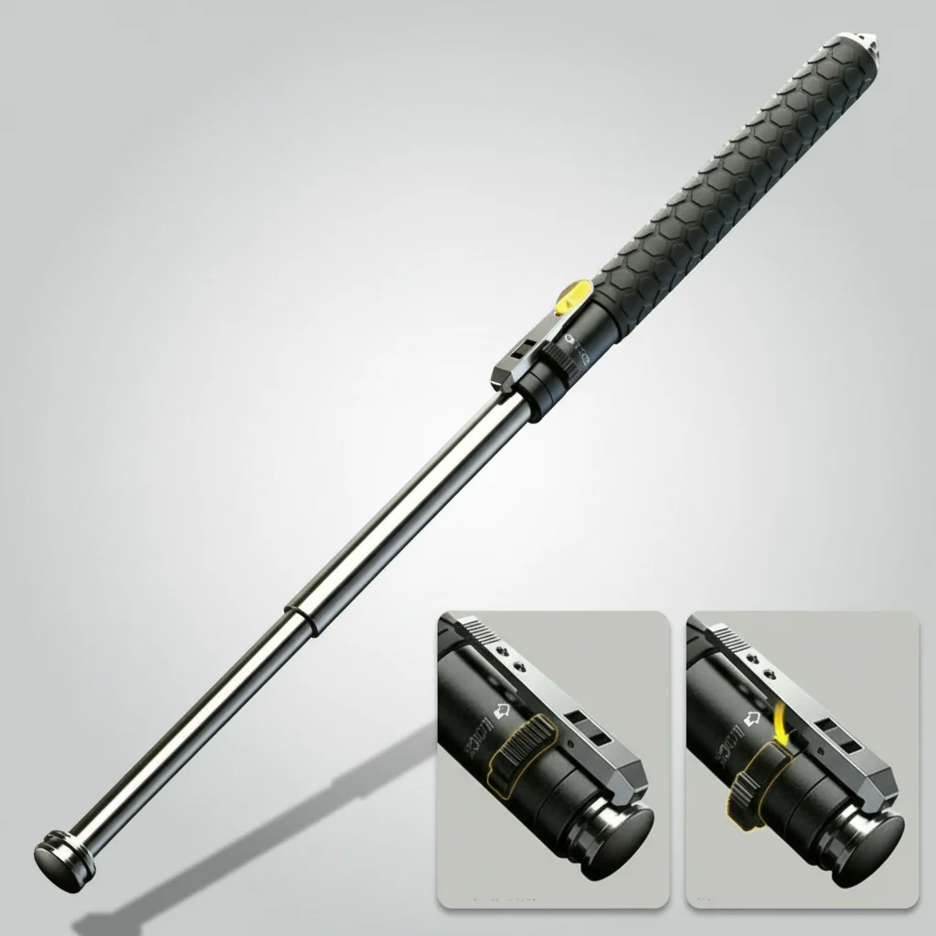 Wanderstock Teleskop Sicherheits Gehstock Legierung Klappbar - Image 8