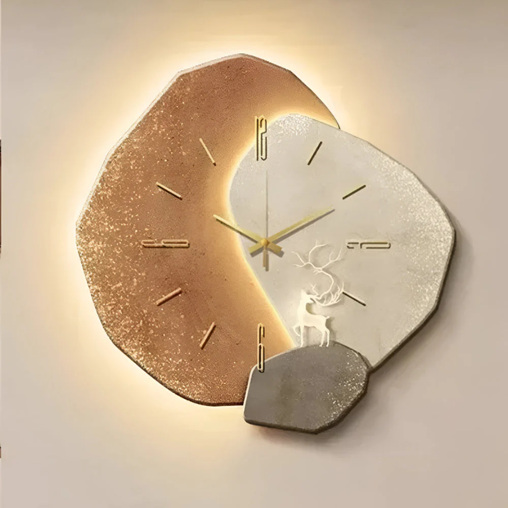 Wanduhr Modern Kristall Asymmetrisch Kunst Design - Image 4