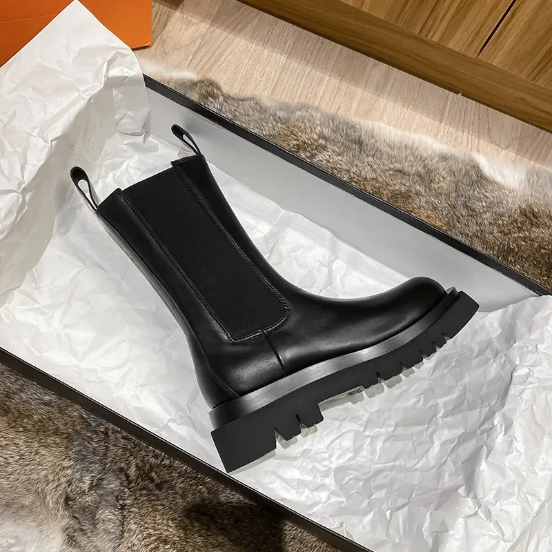 Warme Plateau Chelsea Stiefel für Frauen - Wylla - Image 3