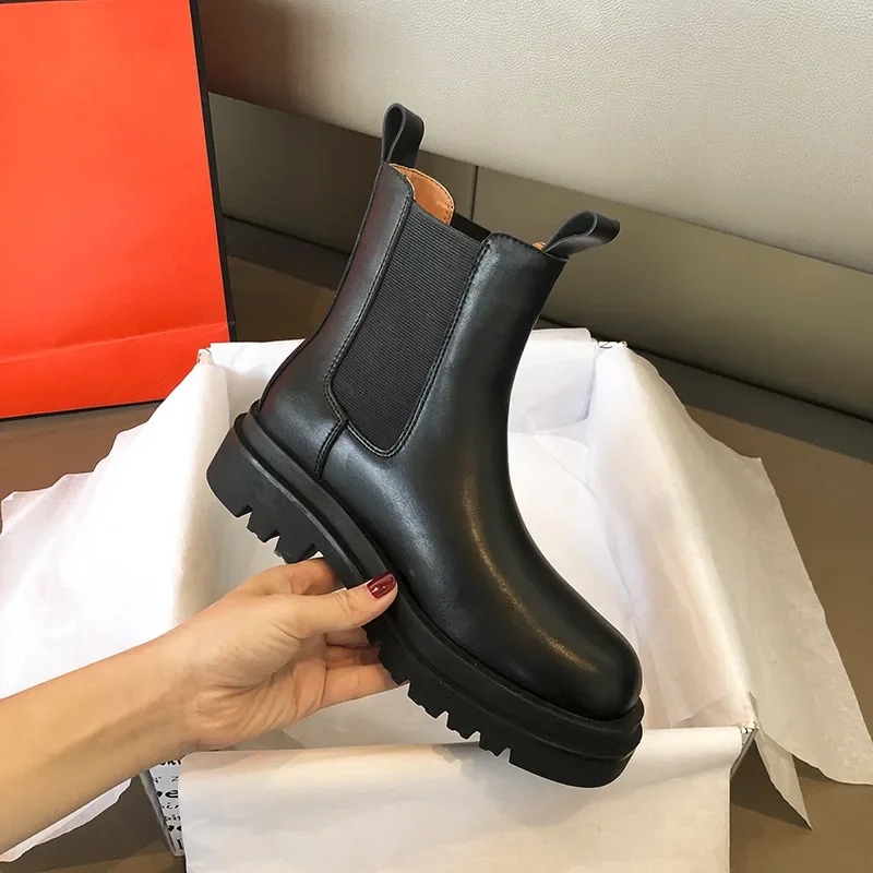 Warme Plateau Chelsea Stiefel für Frauen - Wylla - Image 4